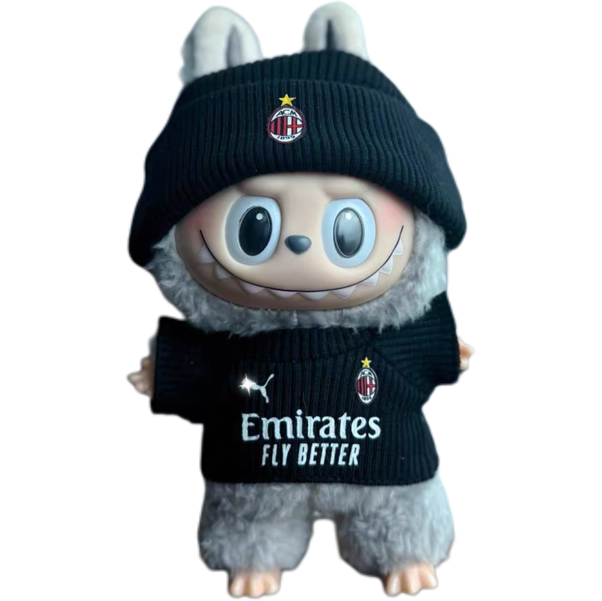 Labubu A.C.MILAN F.C. black Jersey – Player-Customizable