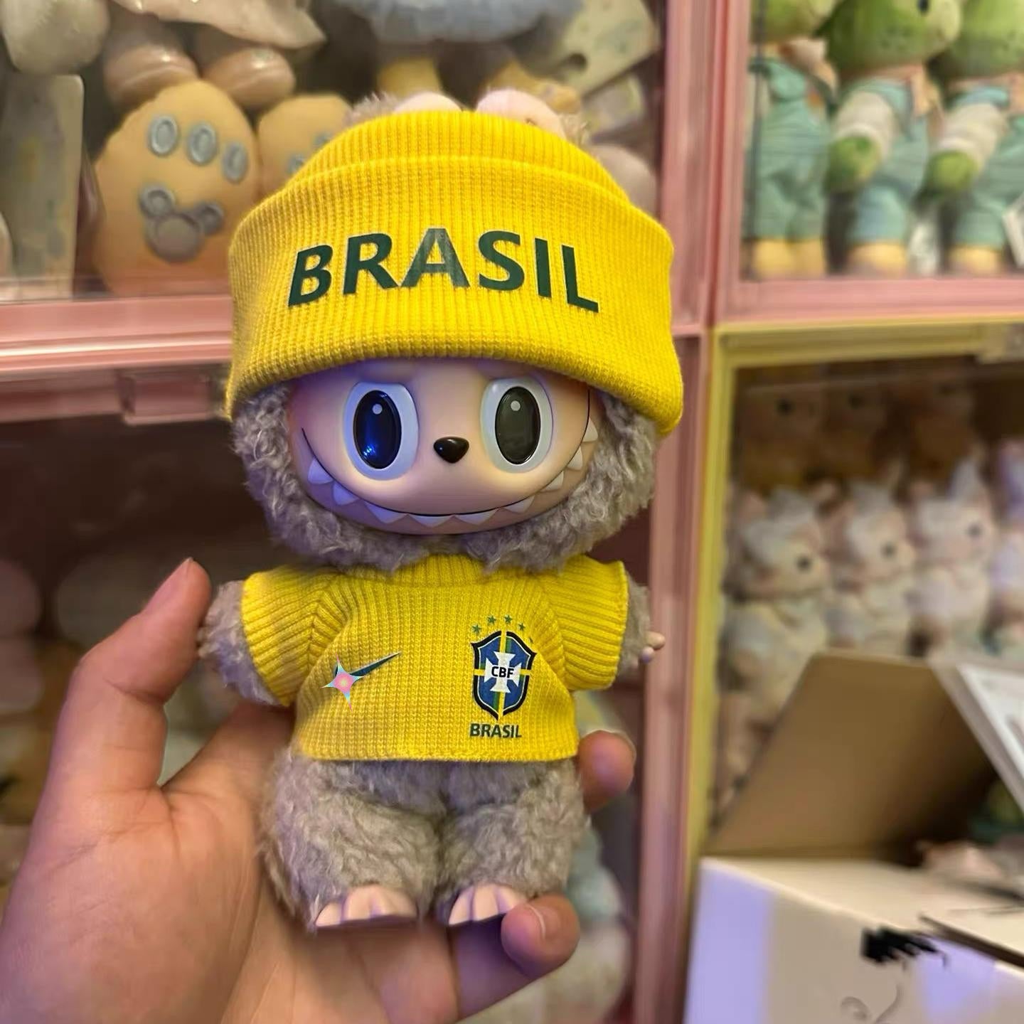 Labubu BRAZIL BRA yellow Jersey – Player-Customizable