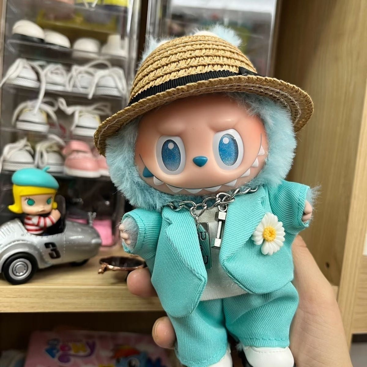Inspired Suit Outfit for 17cm Labubu Doll wedding suit