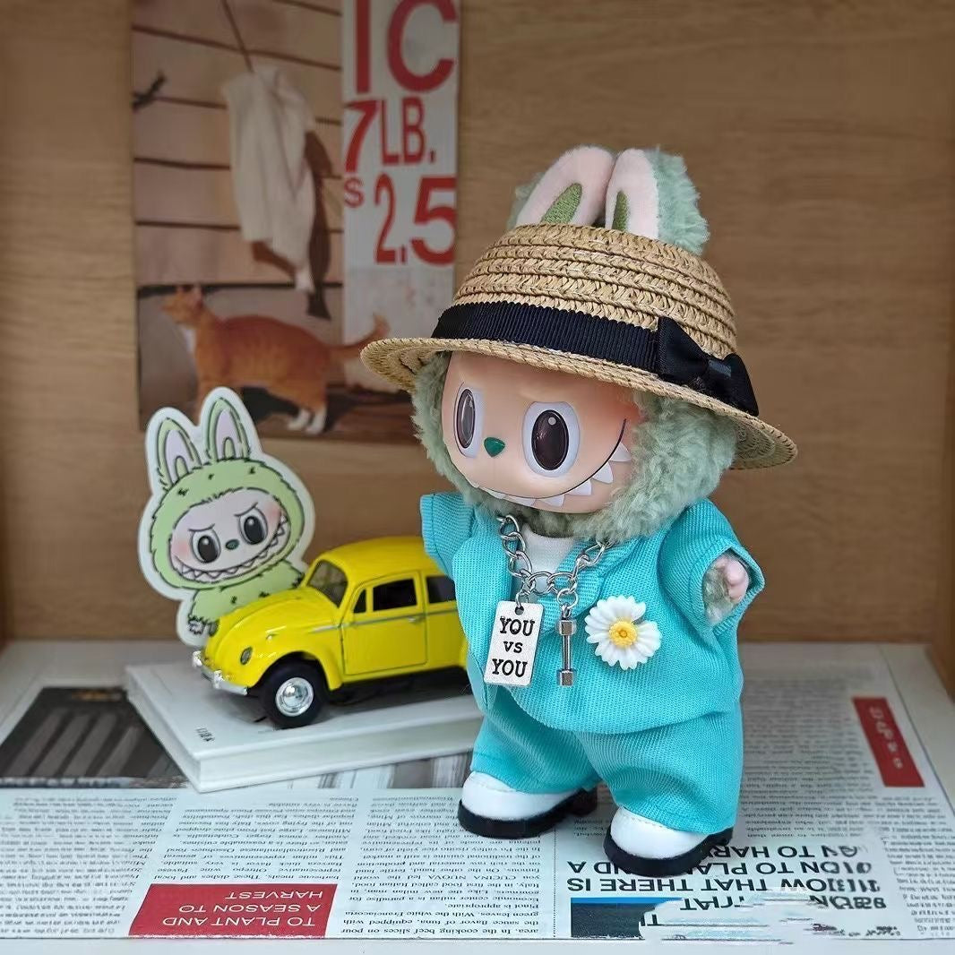 Inspired Suit Outfit for 17cm Labubu Doll wedding suit