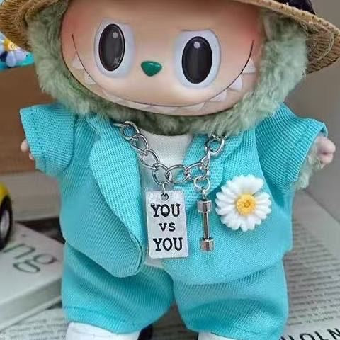 Inspired Suit Outfit for 17cm Labubu Doll wedding suit