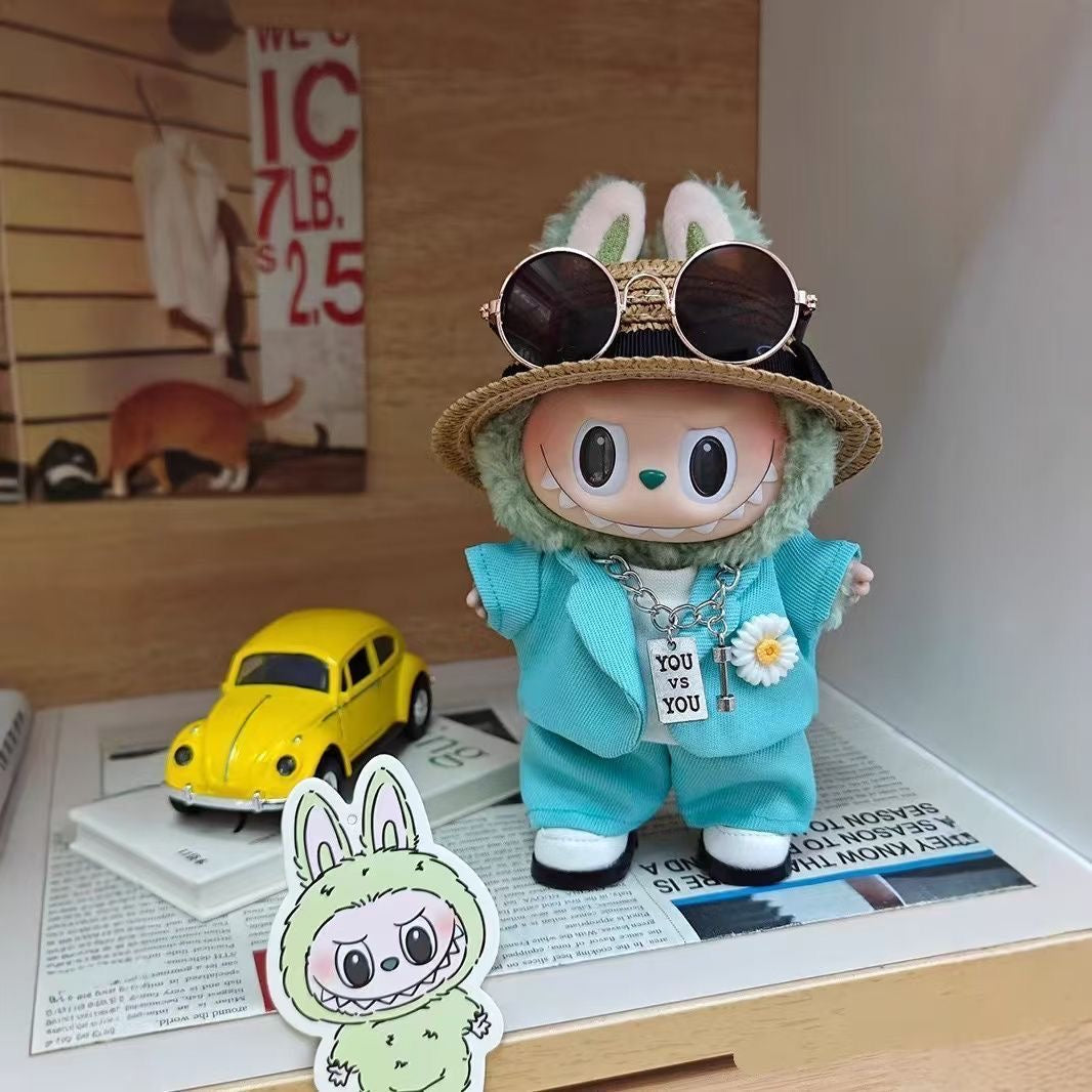 Inspired Suit Outfit for 17cm Labubu Doll wedding suit