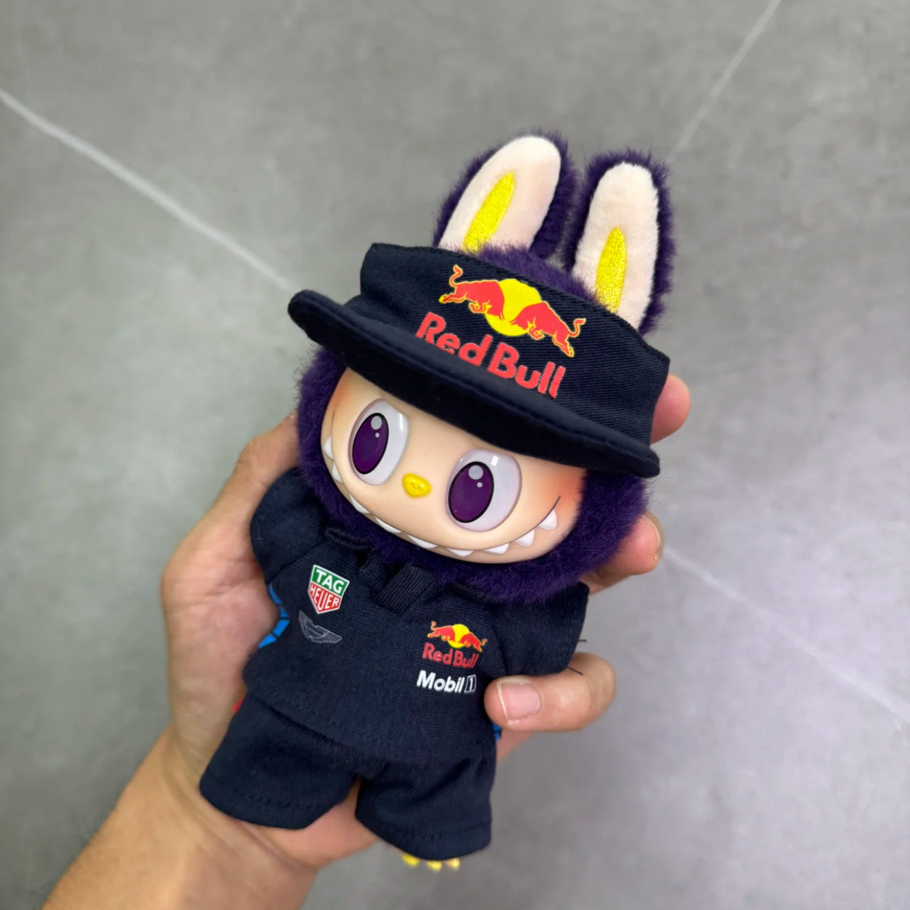 FR Labubu F1 Racing Suit 3-Piece Set - Ferrari Team Inspired (Hat+Jersey+Pants) - Collector's Edition