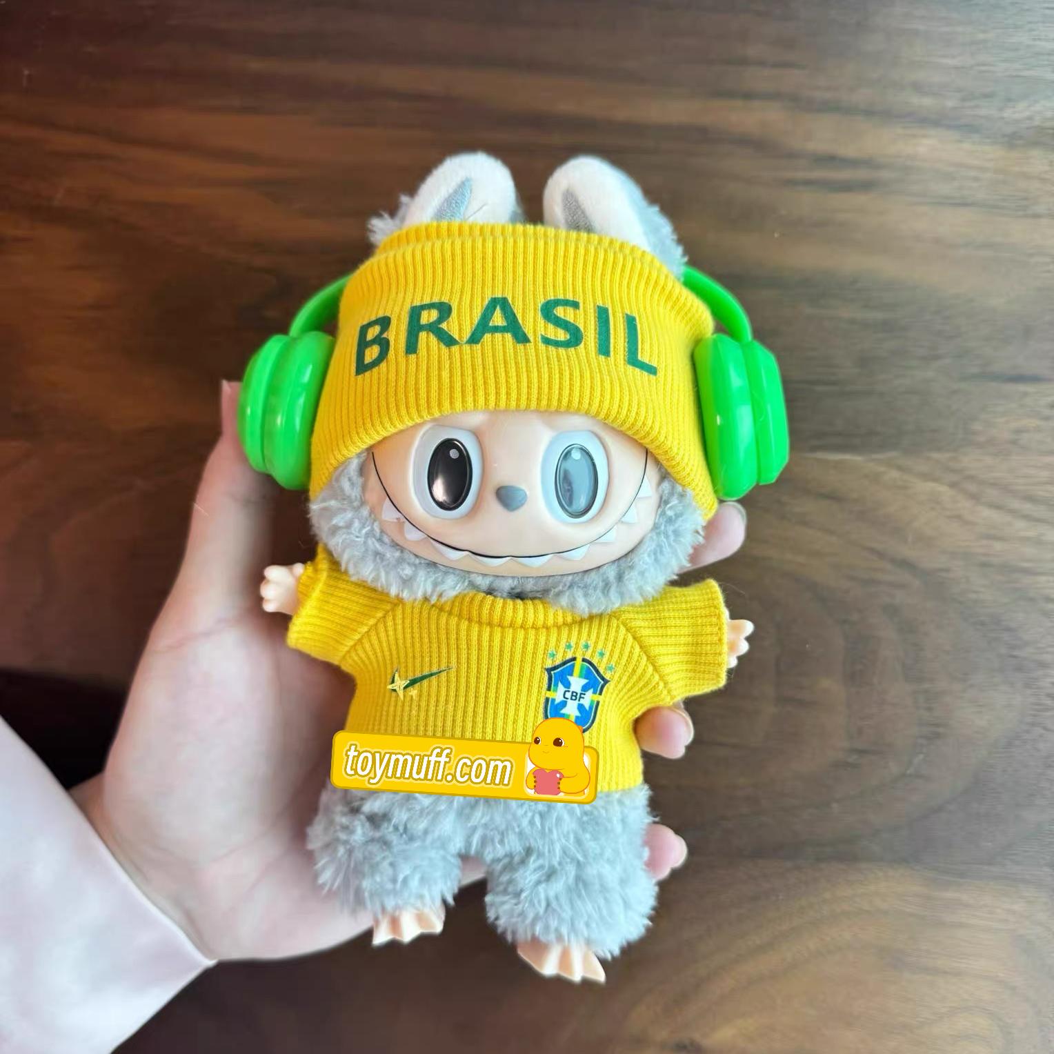 Labubu BRAZIL BRA yellow Jersey – Player-Customizable
