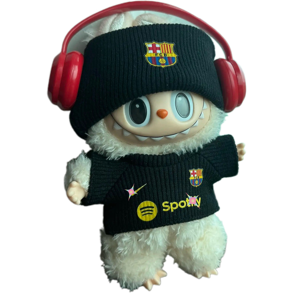 Labubu BARCELONA FC black Jersey – Player-Customizable