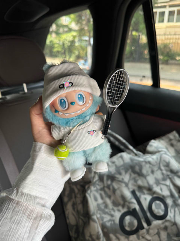 ORIGINAL! Labubu Tennis Sportswear Outfit Set - Universal Fit for 1st/2nd/3rd Gen Blind Box Dolls (Miniature Gym Clothes for Pullip Blythe)