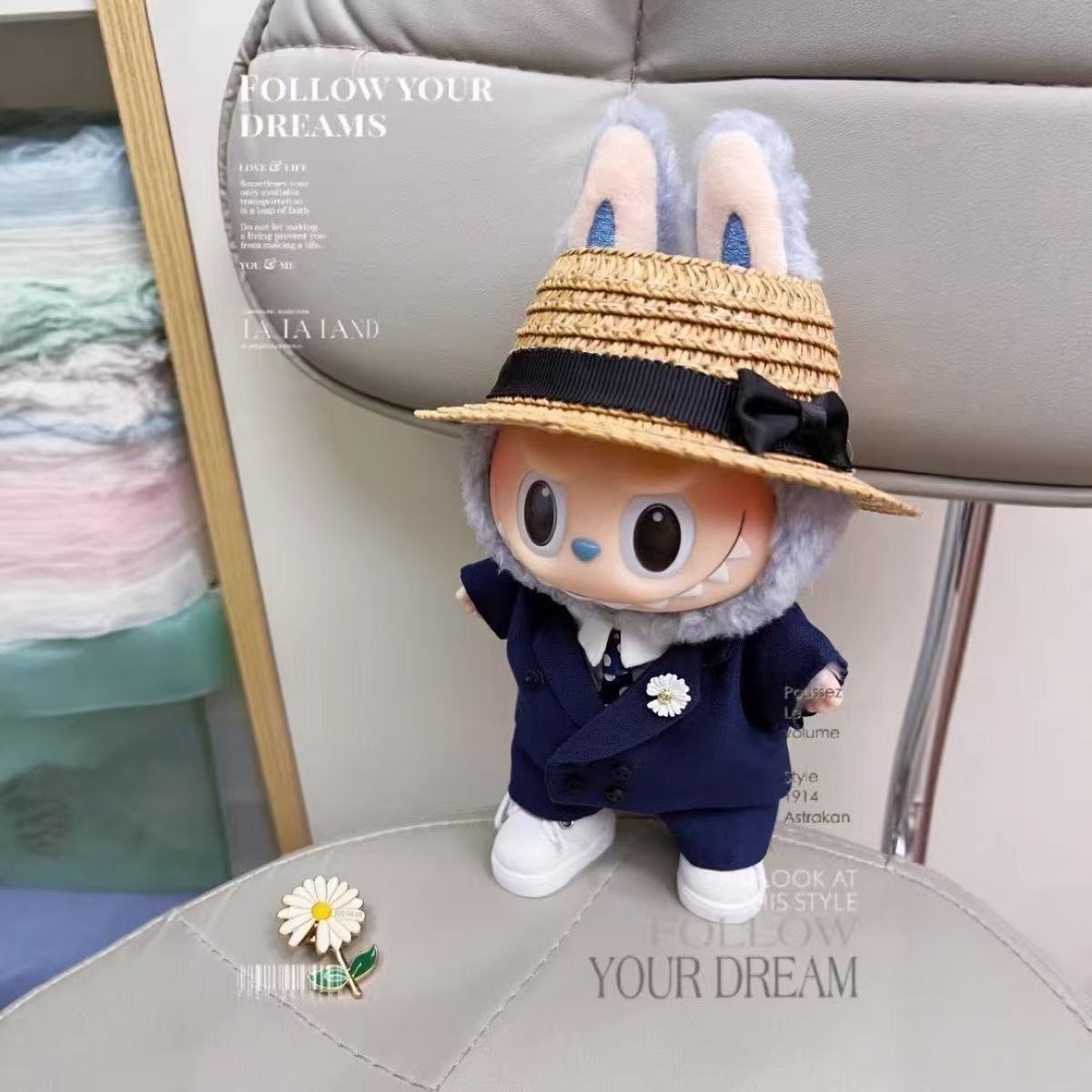 Labubu Doll Outfit Set - 17cm Handmade wedding Suit
