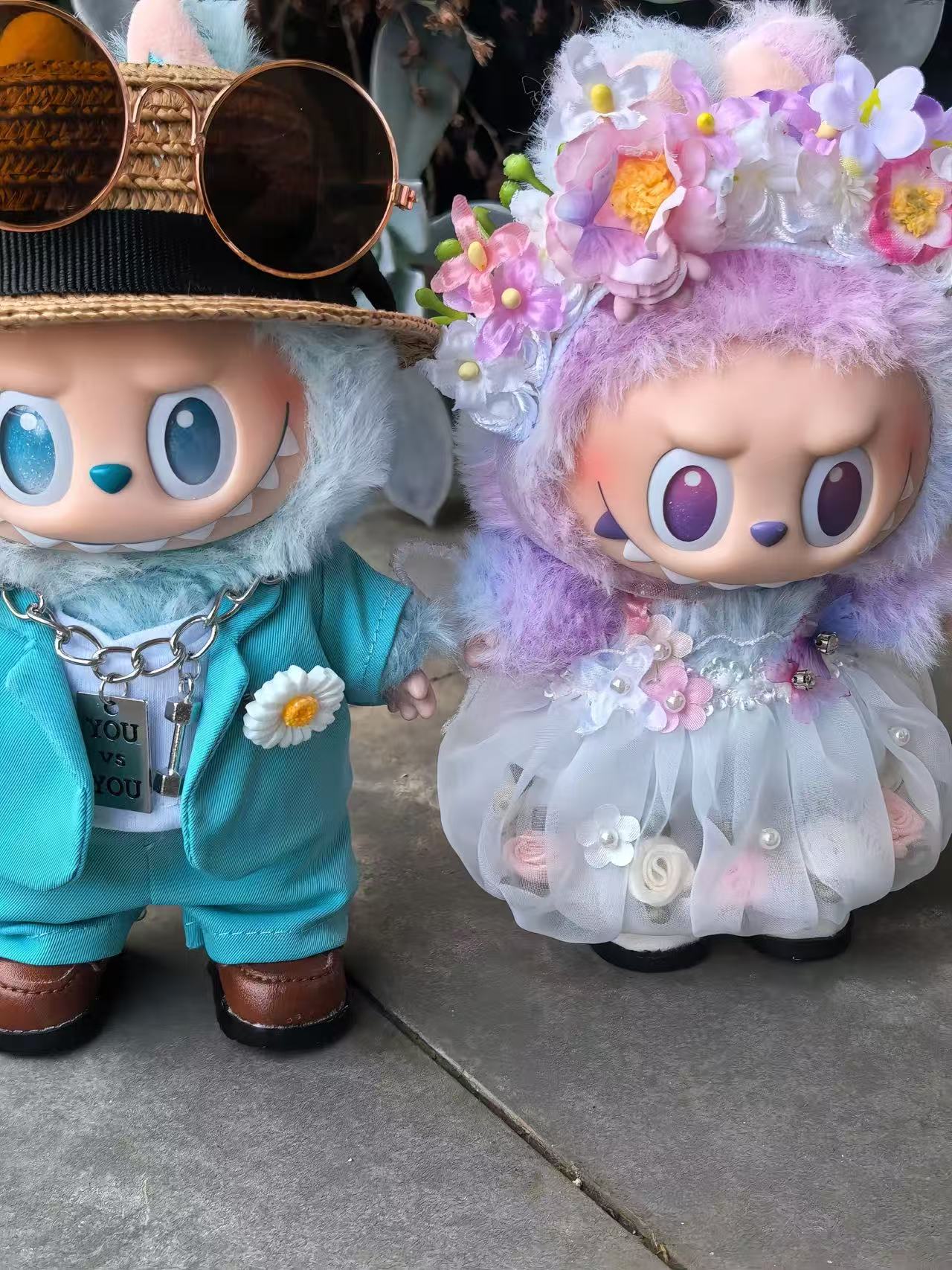 Inspired Suit Outfit for 17cm Labubu Doll wedding suit