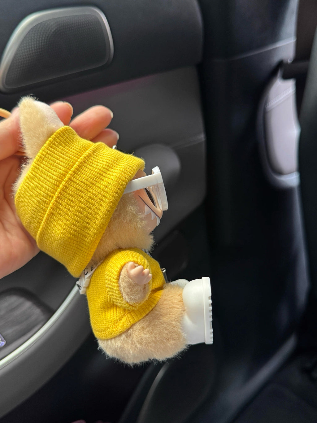 17cm Universal Labubu Doll Outfit - Heartbeat Yellow Canelé Costume Set (Fits Blythe/Pullip Dolls)