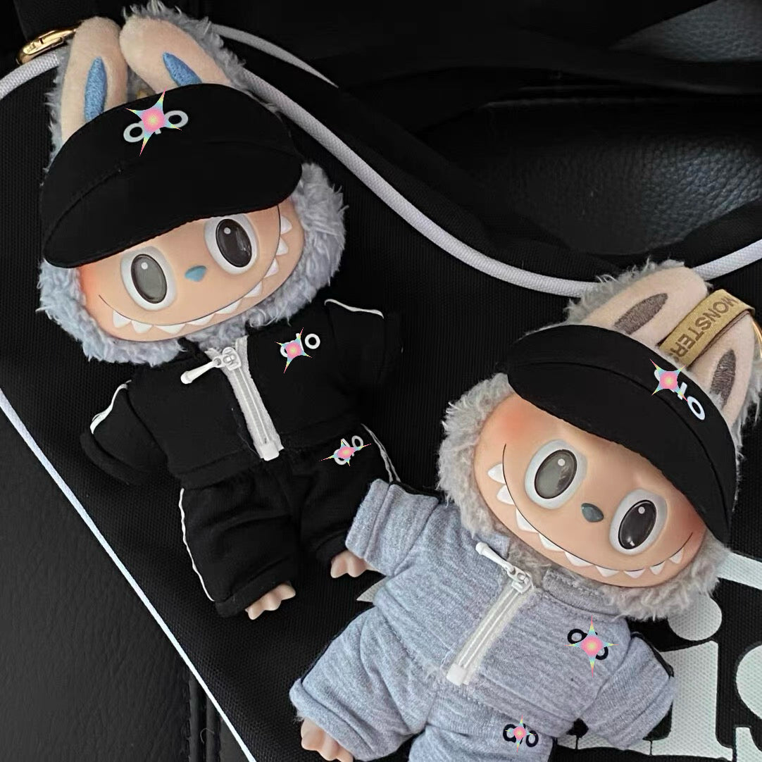 AI Sports Outfit Set for Labubu 1st/2nd/3rd Gen - Trendy Streetwear Doll Clothes (Fits Pullip/Blythe)