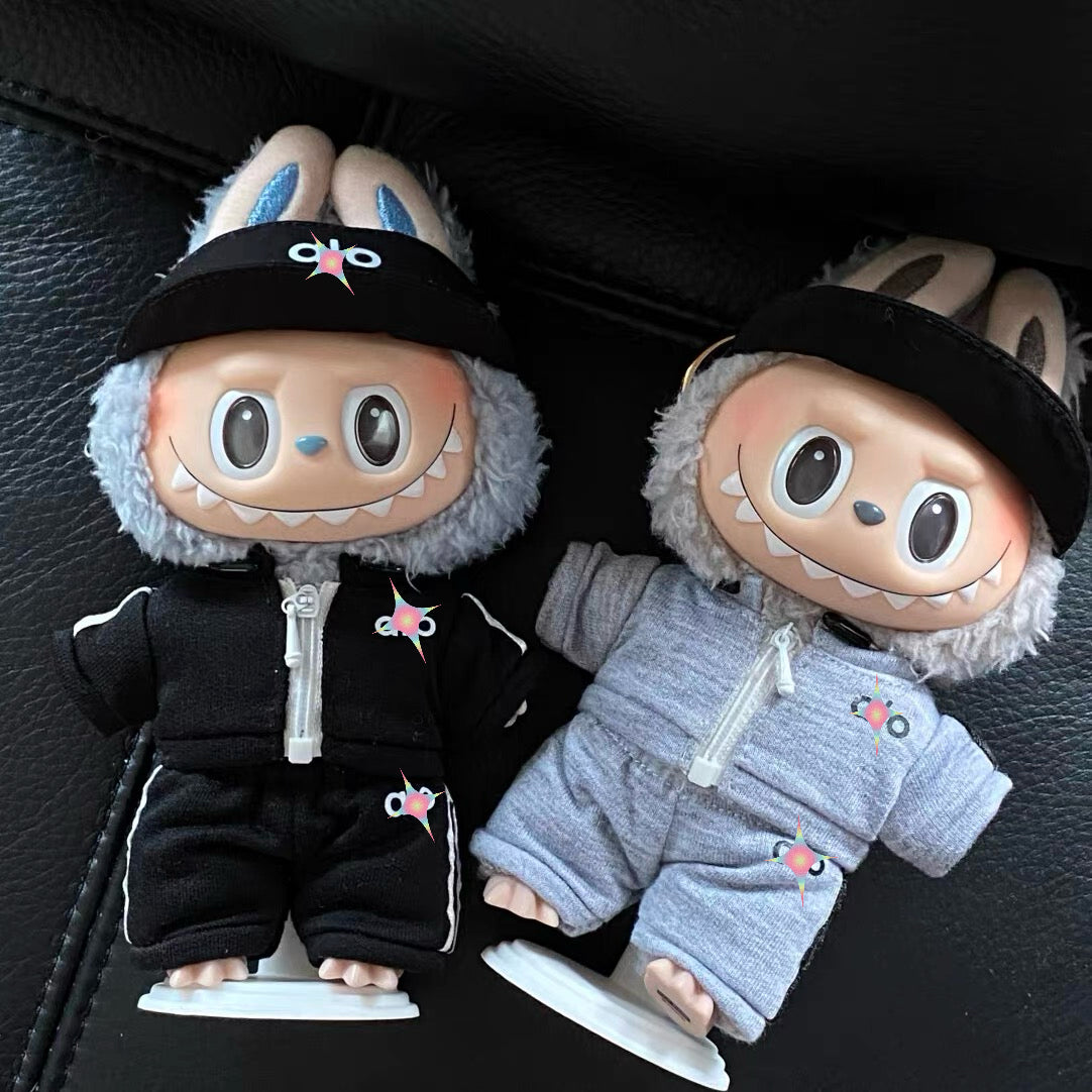 AI Sports Outfit Set for Labubu 1st/2nd/3rd Gen - Trendy Streetwear Doll Clothes (Fits Pullip/Blythe)