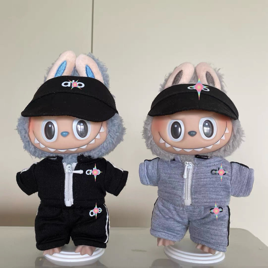 AI Sports Outfit Set for Labubu 1st/2nd/3rd Gen - Trendy Streetwear Doll Clothes (Fits Pullip/Blythe)
