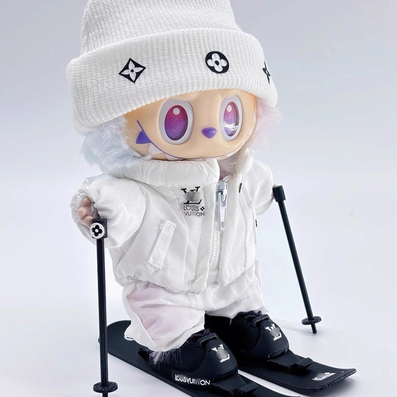 3-in-1 Labubu Doll Outfit Set - Universal Vinyl Costumes for 1st/2nd/3rd Gen Standing Figures (Official 3.0 Style Clothes)