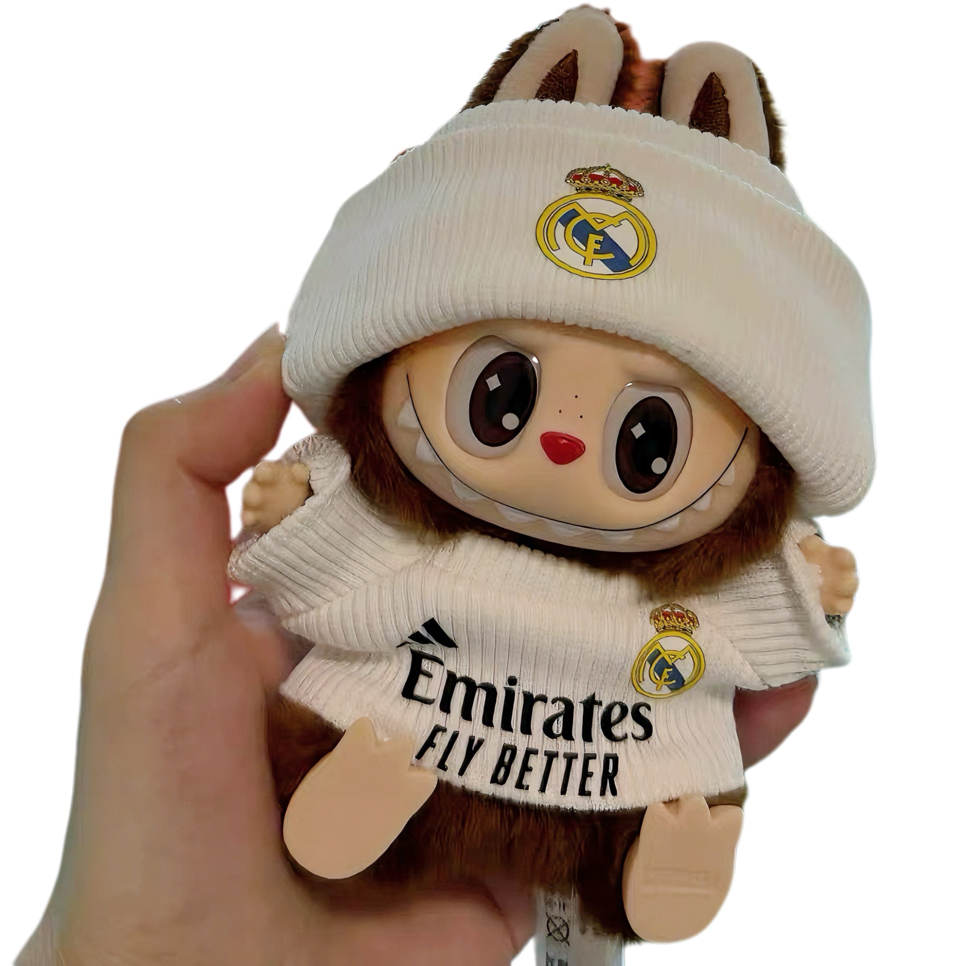 Labubu REAL MADRID FC white Jersey – Player-Customizable
