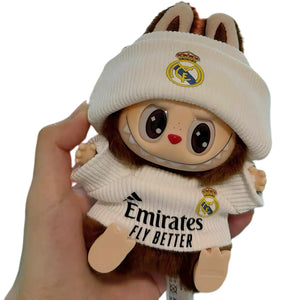 Labubu REAL MADRID FC white Jersey – Player-Customizable