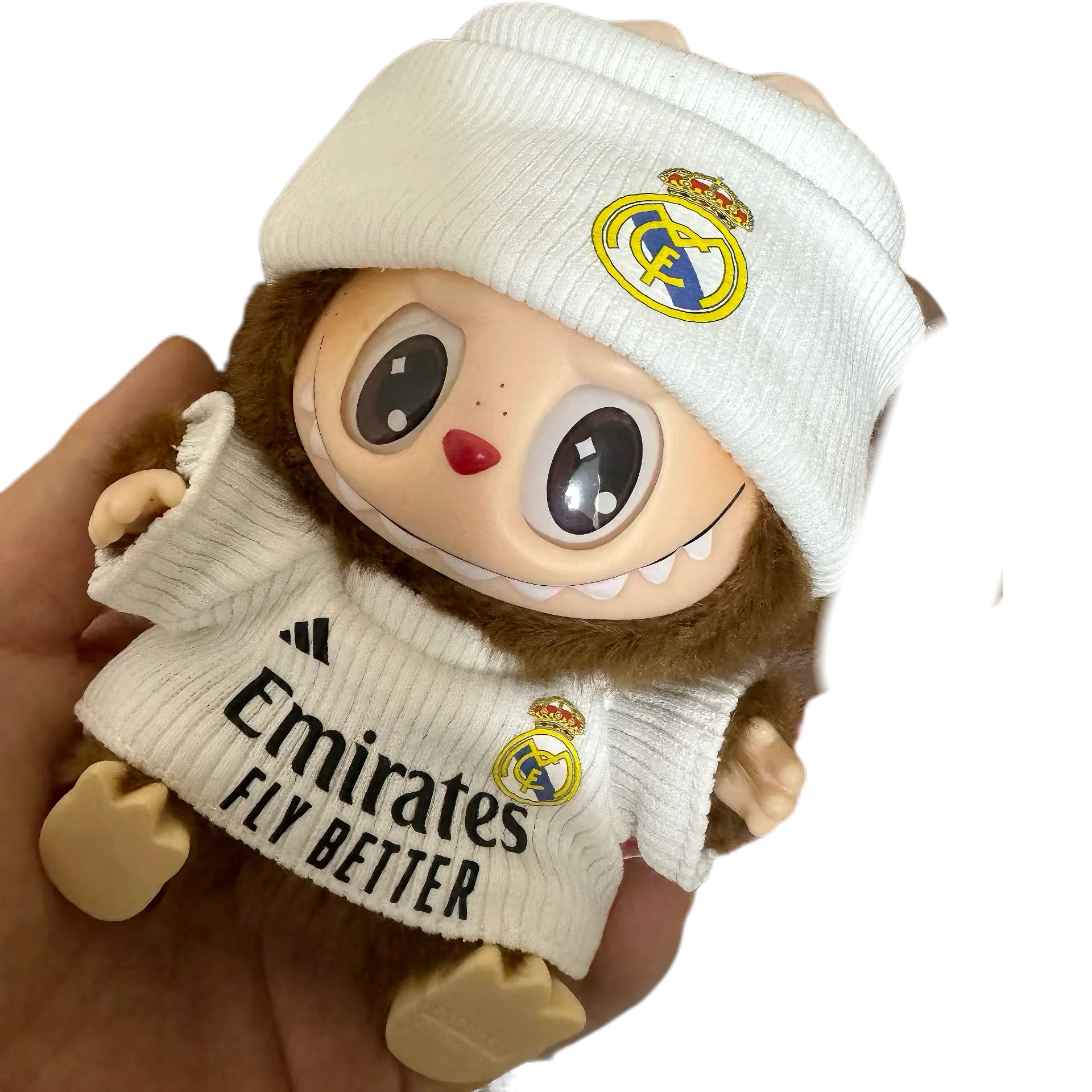 Labubu REAL MADRID FC white Jersey – Player-Customizable