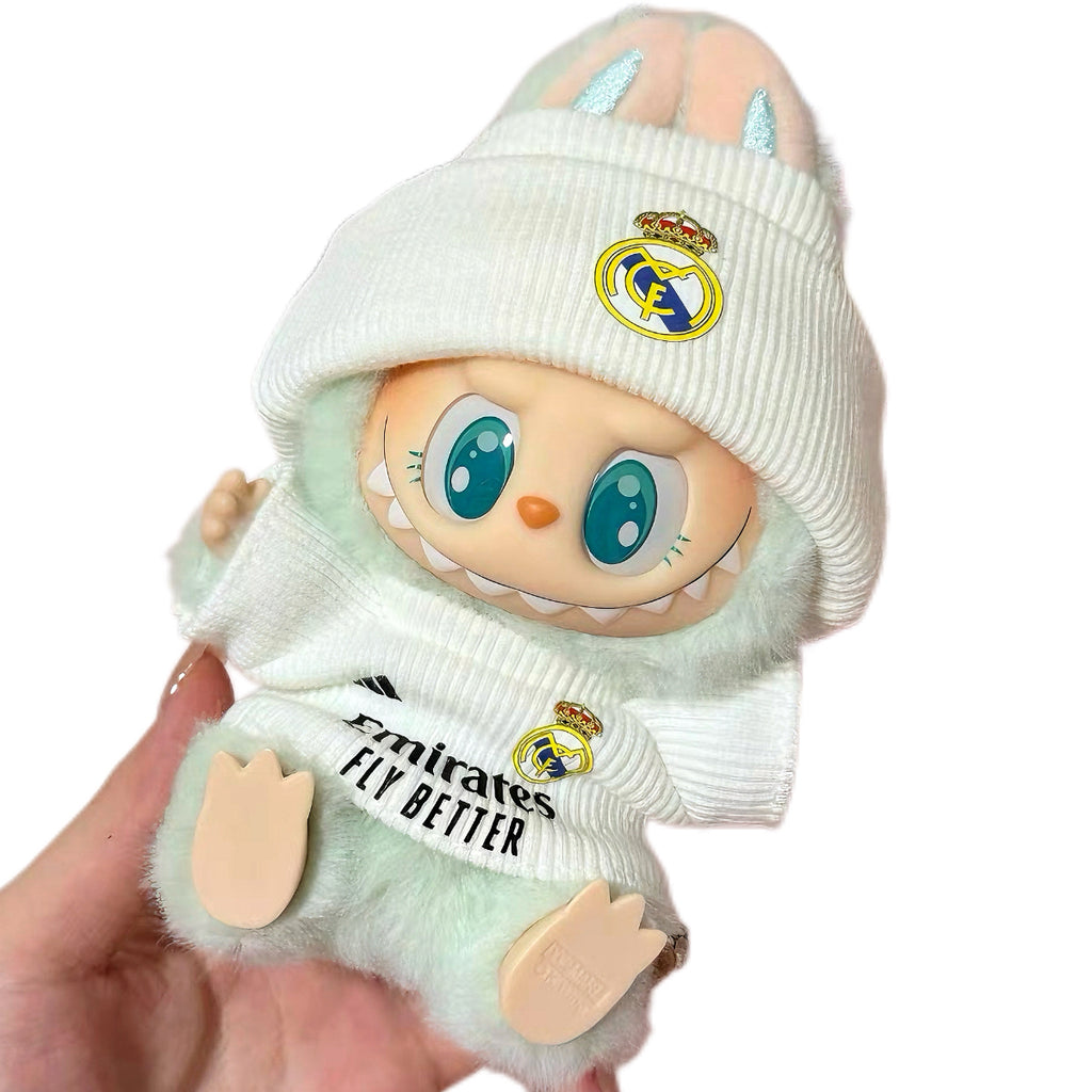 Labubu REAL MADRID FC white Jersey – Player-Customizable