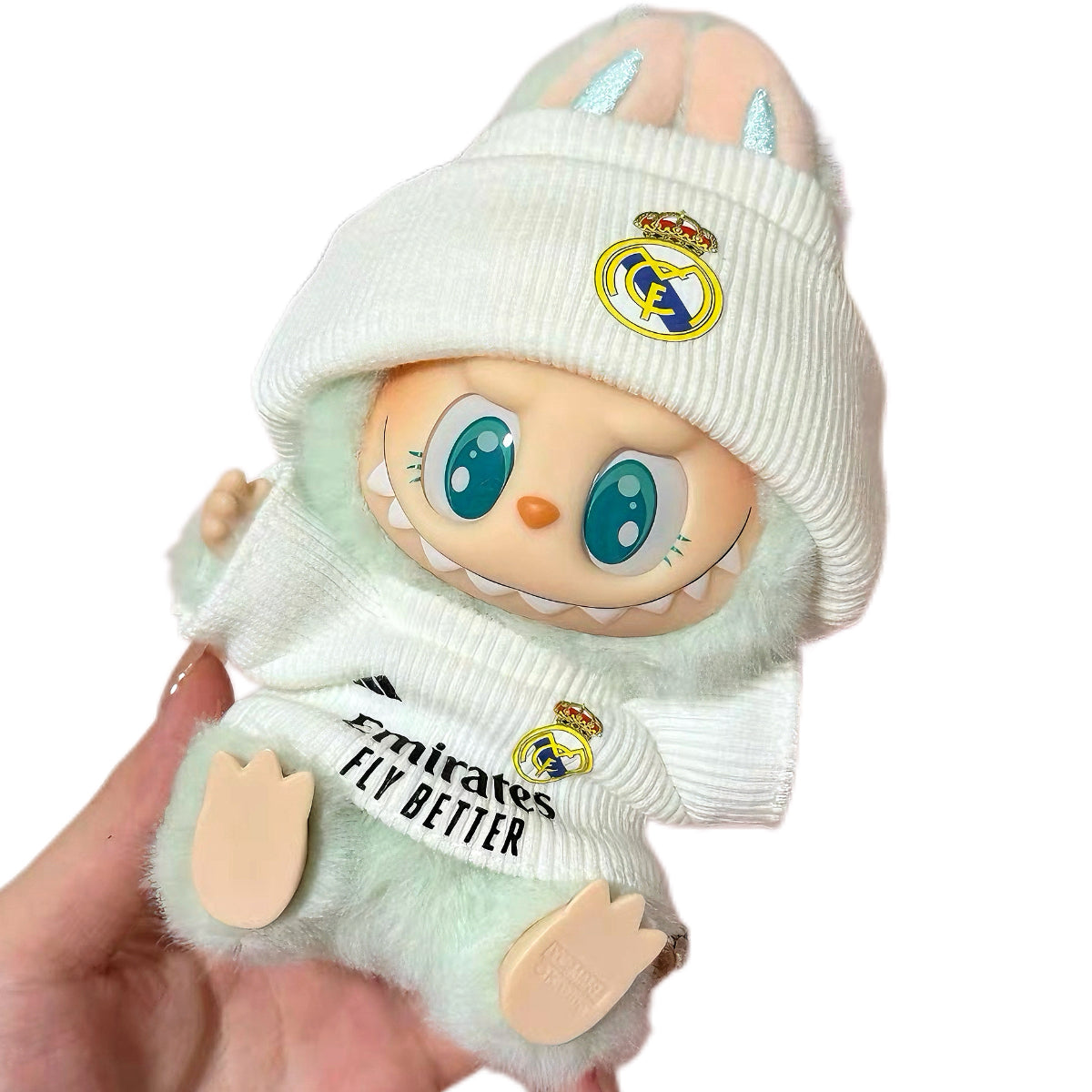 Labubu REAL MADRID FC white Jersey – Player-Customizable