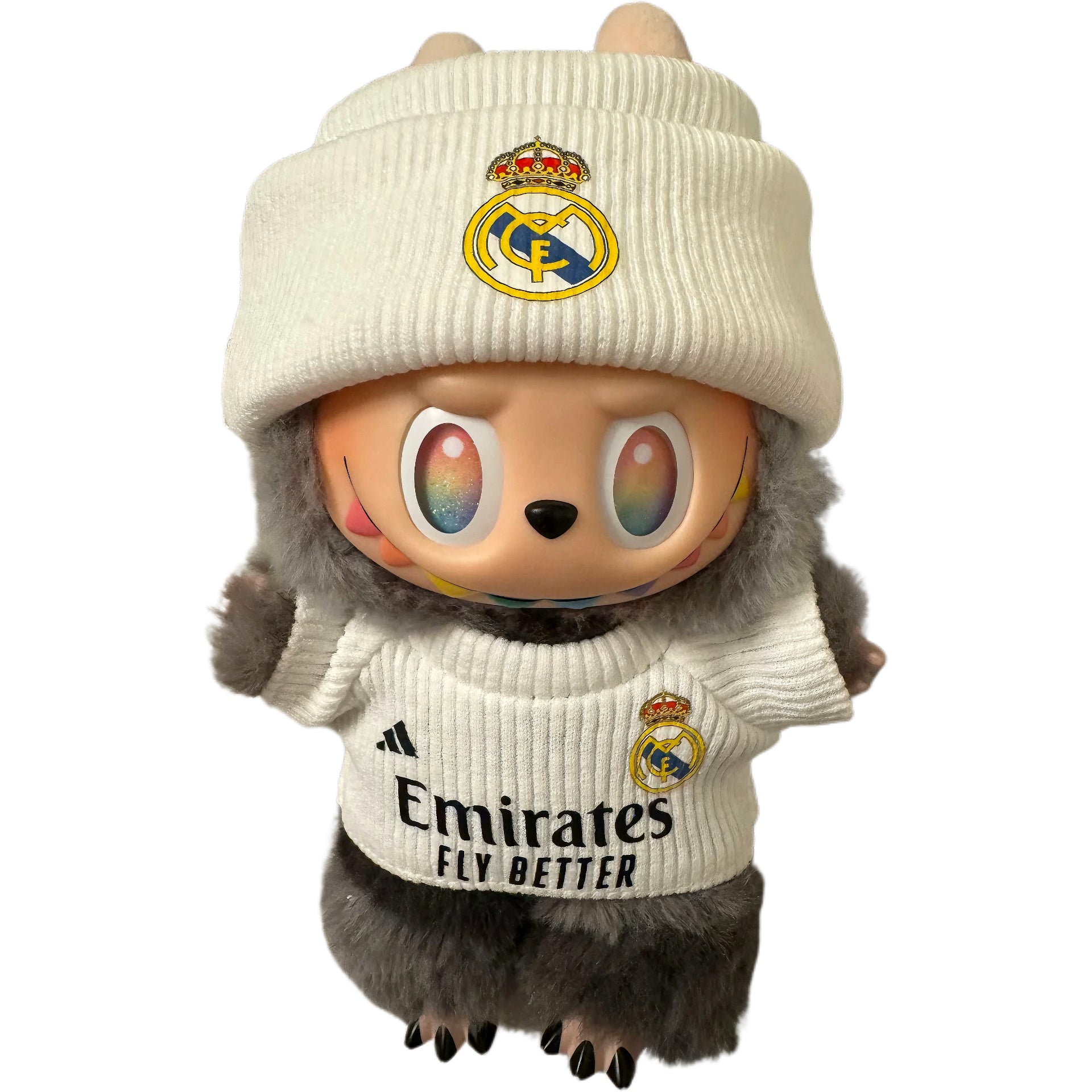 Labubu REAL MADRID FC white Jersey – Player-Customizable