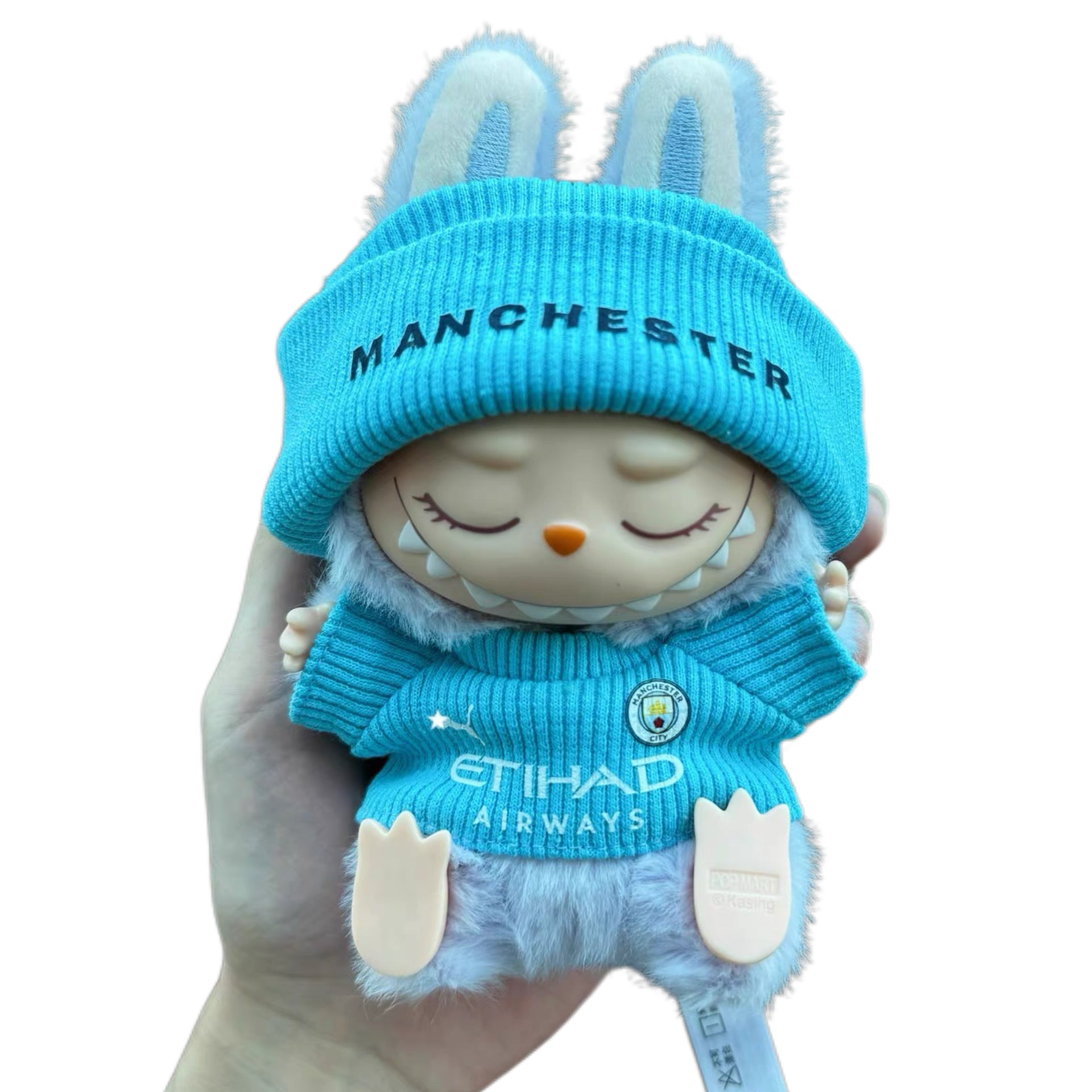 Labubu Manchester City F.C. blue Jersey1.0 – Player-Customizable
