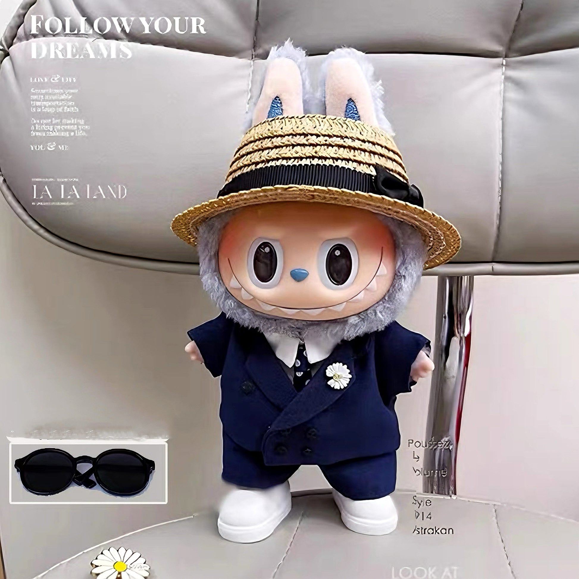 Labubu Doll Outfit Set - 17cm Handmade wedding Suit
