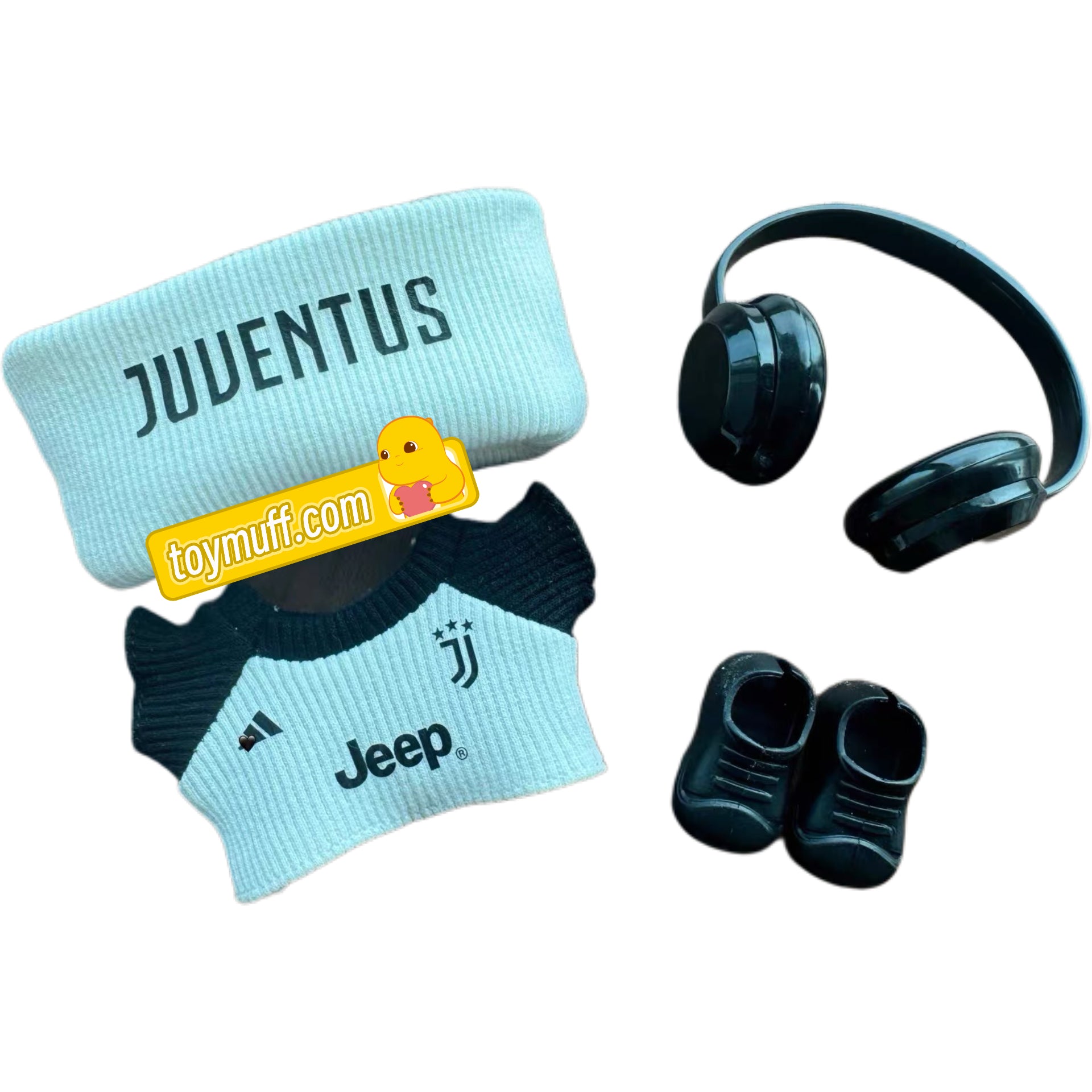 Labubu JuventusFootballClubS.P.A white-black Jersey – Player-Customizable