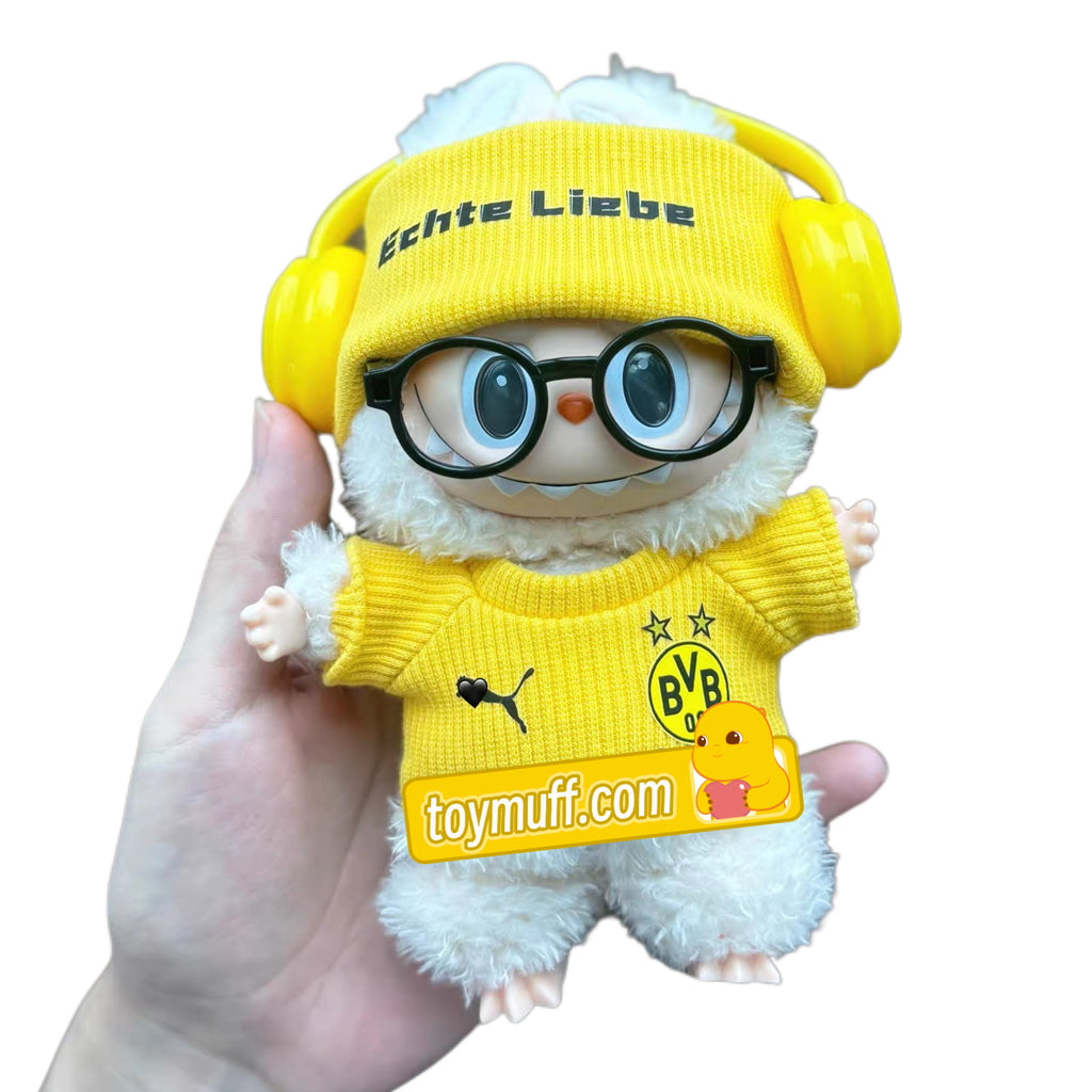 Labubu BVB Dortmund yellow Jersey – Player-Customizable
