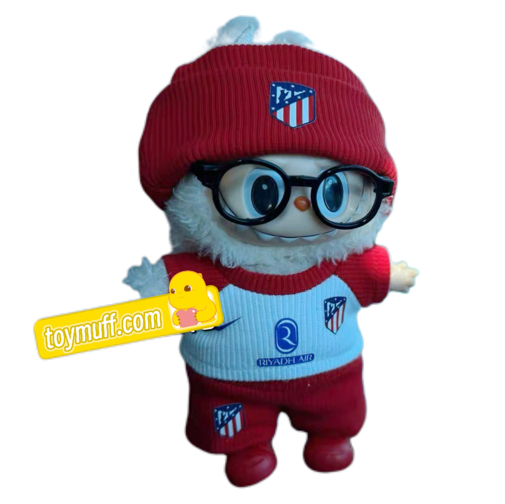 Labubu Club Atlético de Madrid red/white Jersey – Player-Customizable