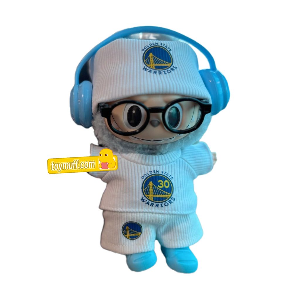 Warriors Labubu Doll Jersey - Stephen Curry Edition