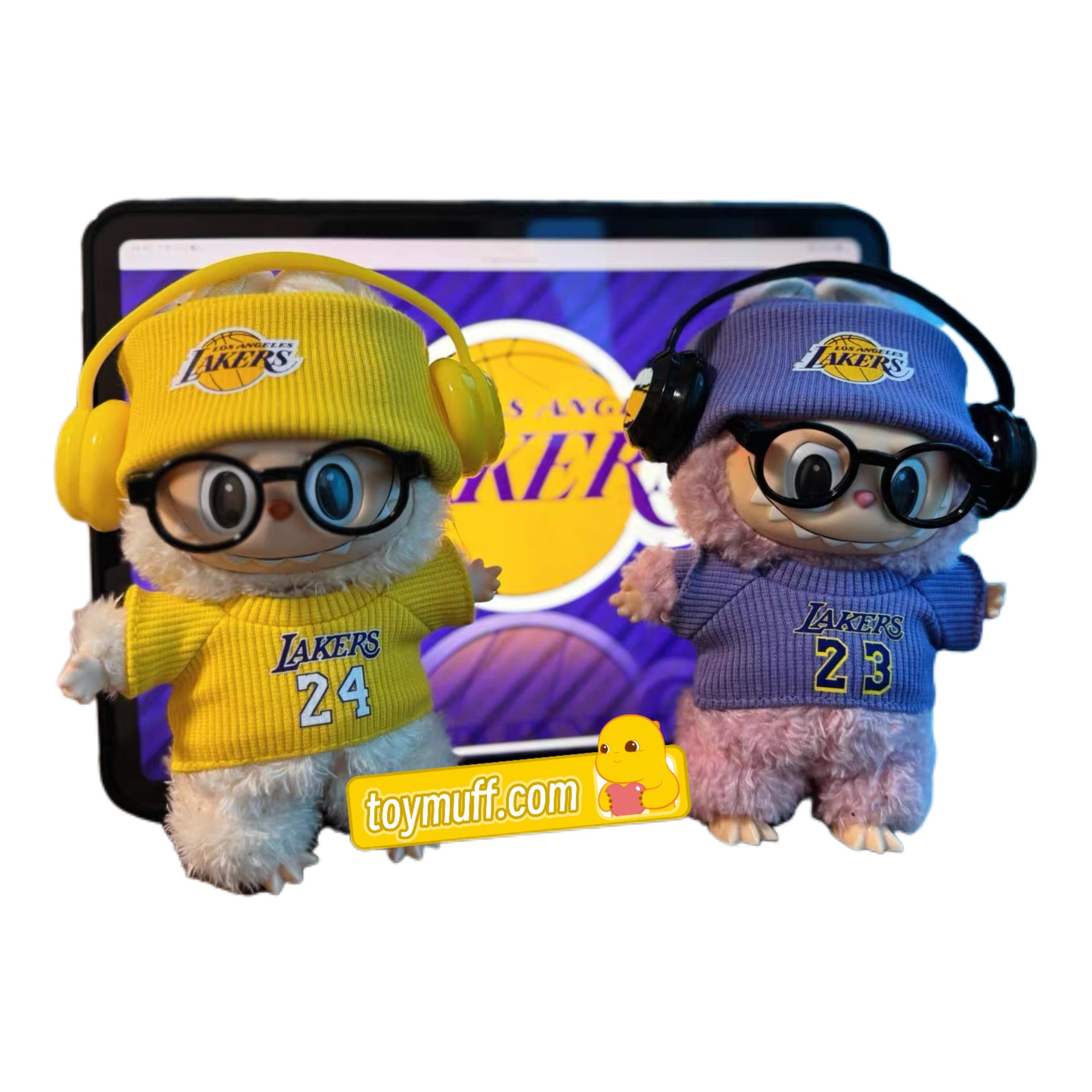Labubu LAKERS yellow/purple Jersey Basketball