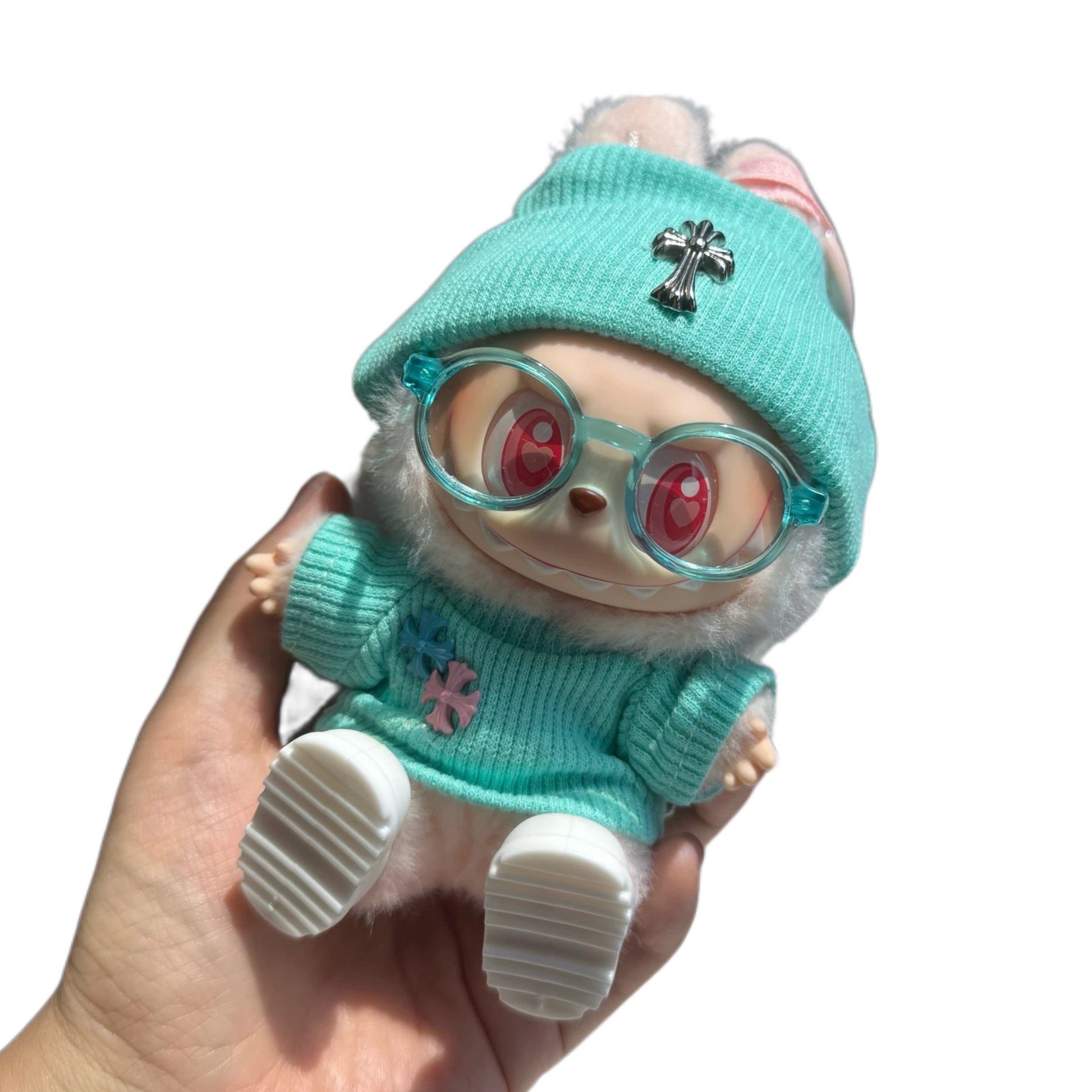 Labubu Mint Green Set 17cm dolls--- V123 DZQY