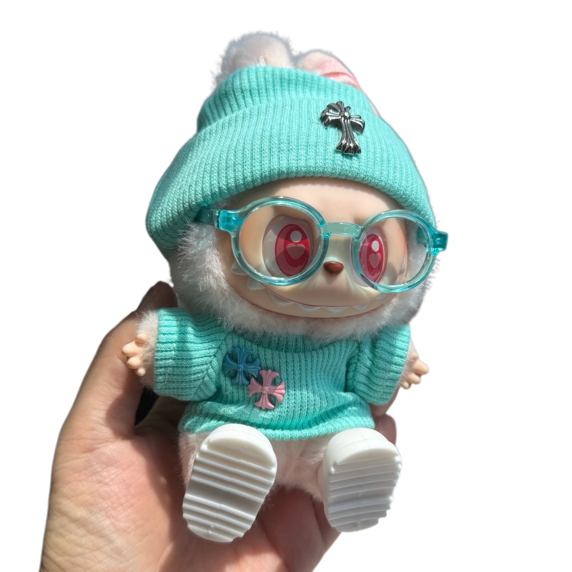 Labubu Mint Green Set 17cm dolls--- V123 DZQY