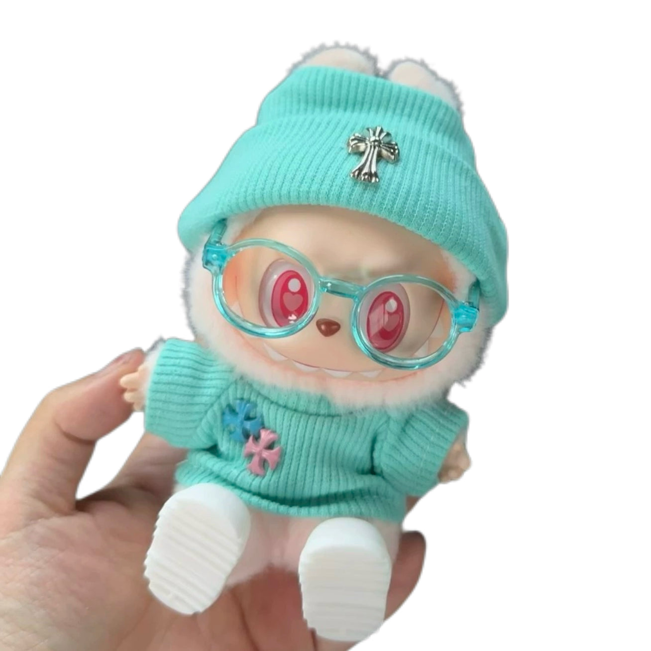 Labubu Mint Green Set 17cm dolls--- V123 DZQY