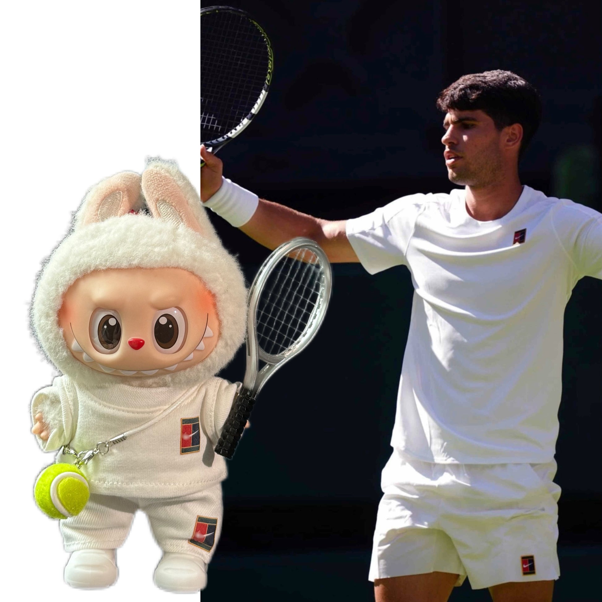 Labubu Wimbledon Alcaraz-Inspired Tennis Set DZQY
