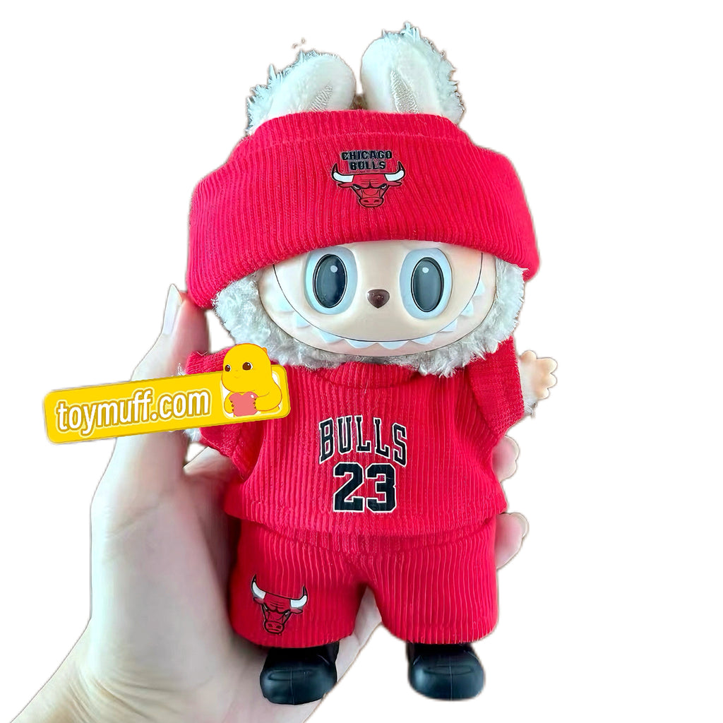 Chicago Bulls #23 Labubu Doll red Jersey