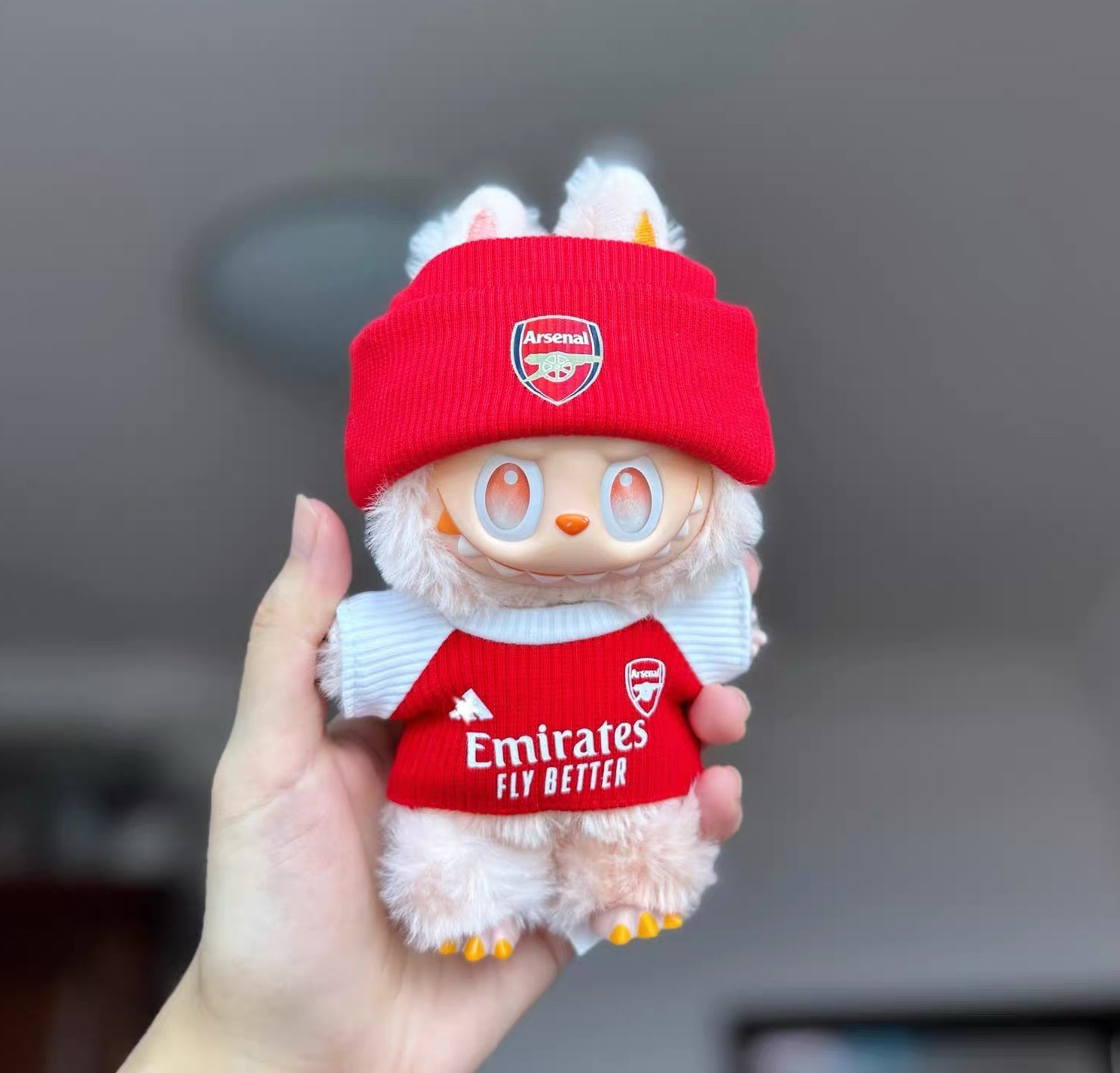 Labubu  Arsenal red/white Jersey 2.0 – Player-Customizable