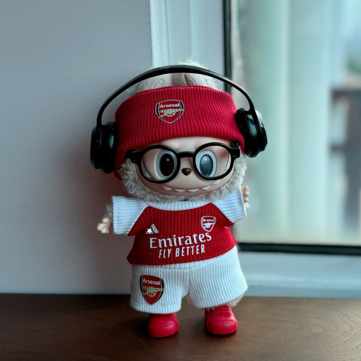 Labubu  Arsenal red/white Jersey 2.0 – Player-Customizable
