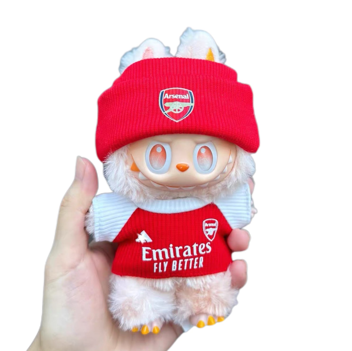 Labubu  Arsenal red/white Jersey 2.0 – Player-Customizable