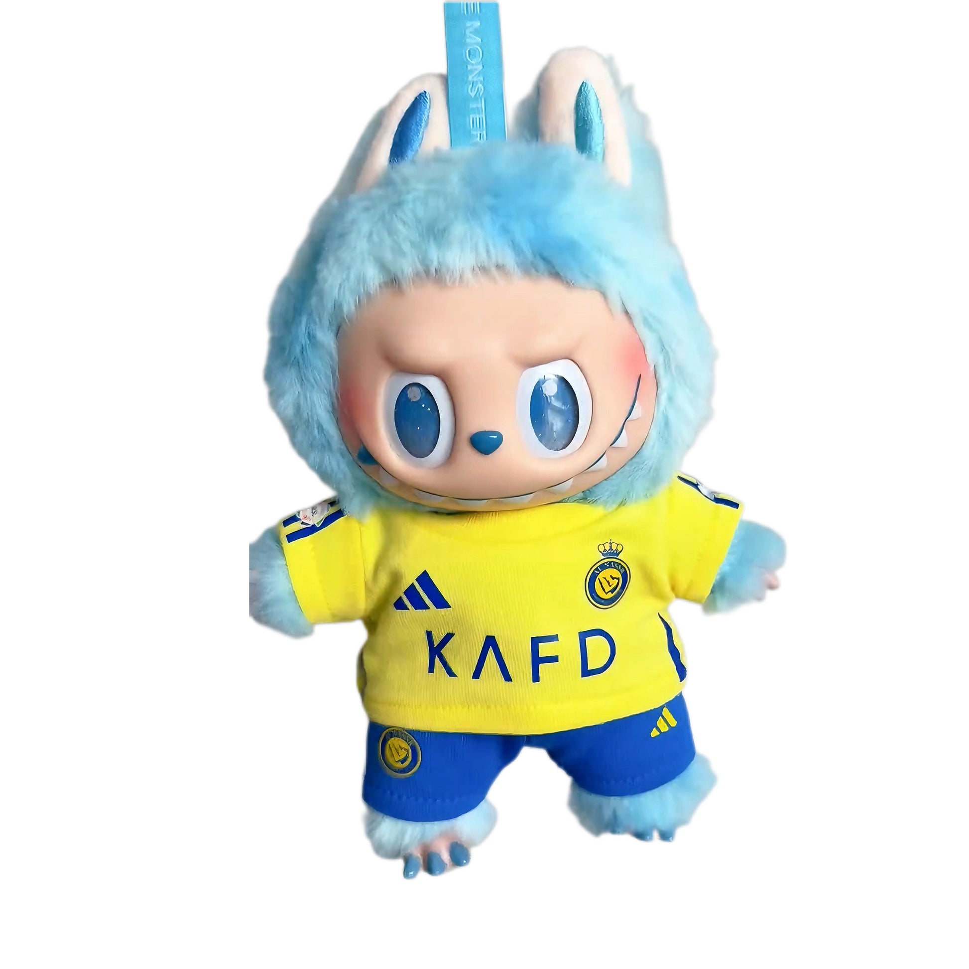 Labubu Al Nassr FC CR7 RONALDO yellow/blue Jersey – Player-Customizable