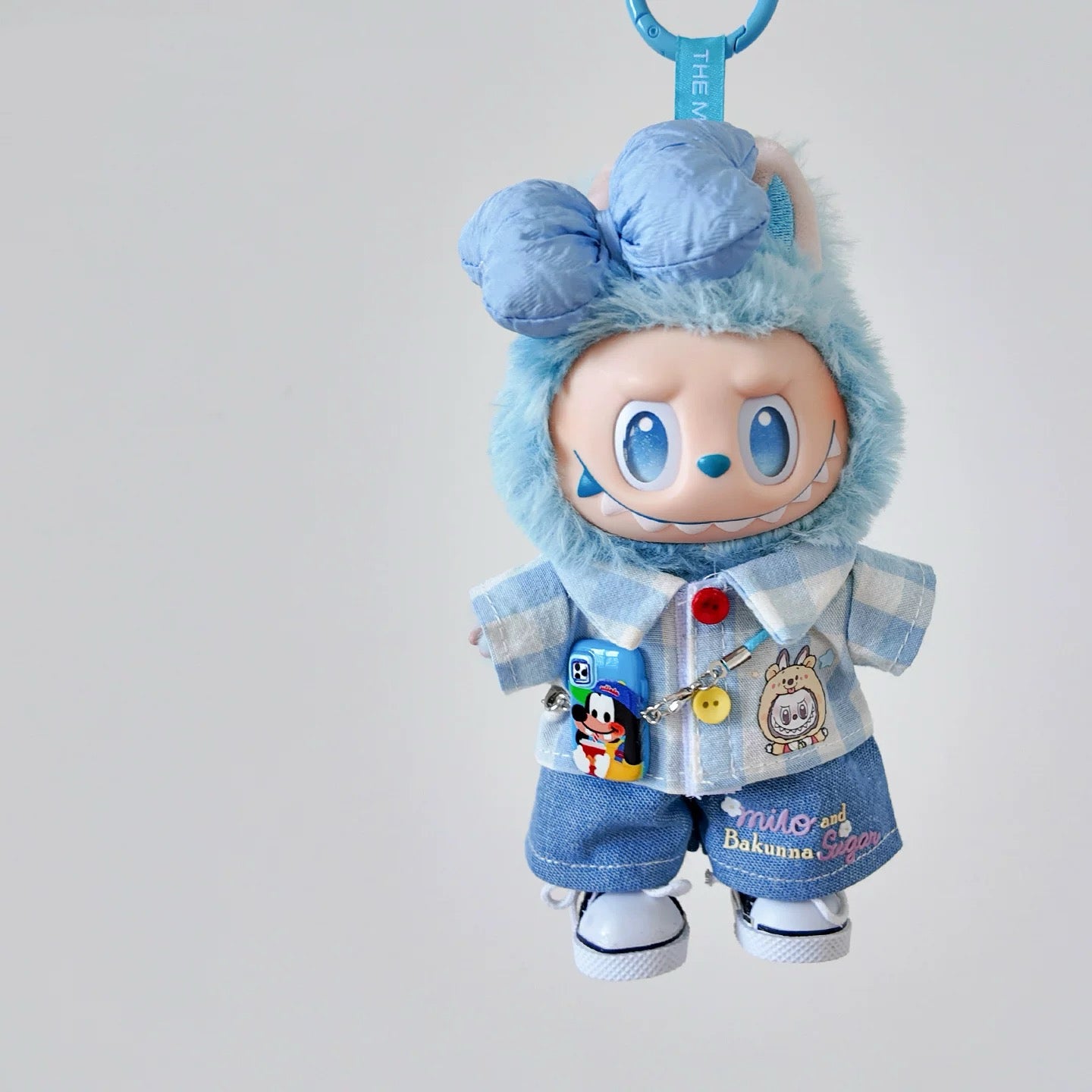 Labubu Adorable Baby Blue Chic Shirt Set- FS02