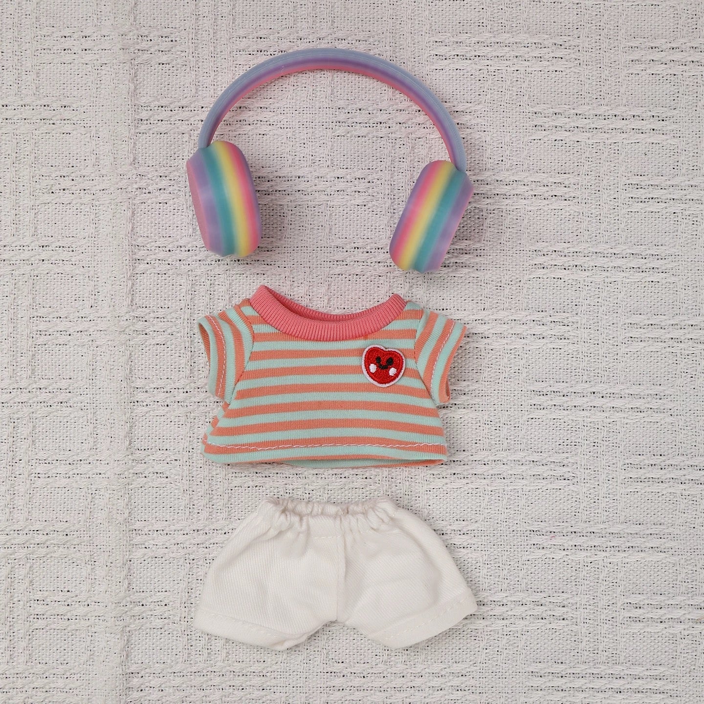 LABUBU Casual Ski Set in Green Pink Stripes- FS03