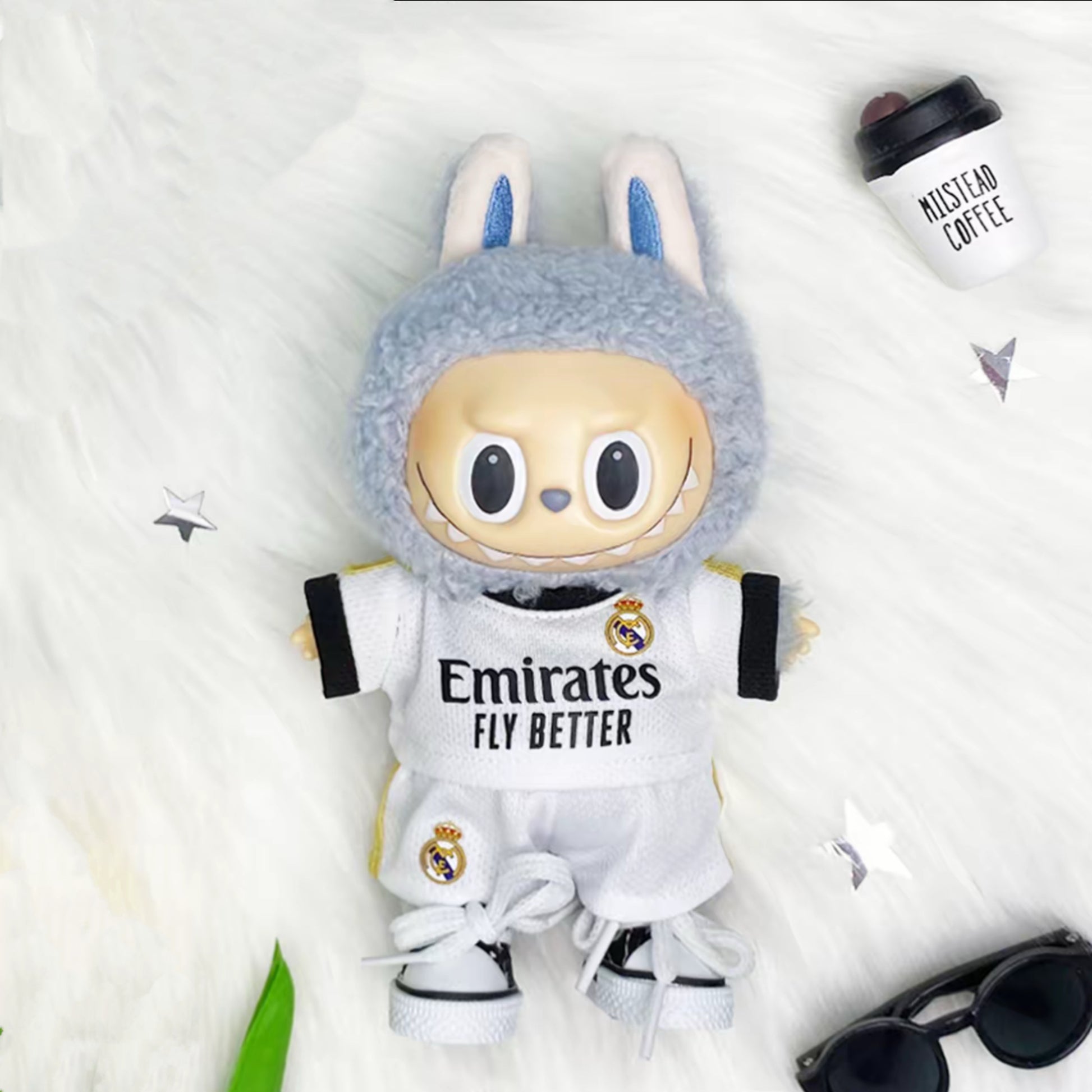 Real Madrid Labubu jersey1.0 PLUSH Kit FULL Set