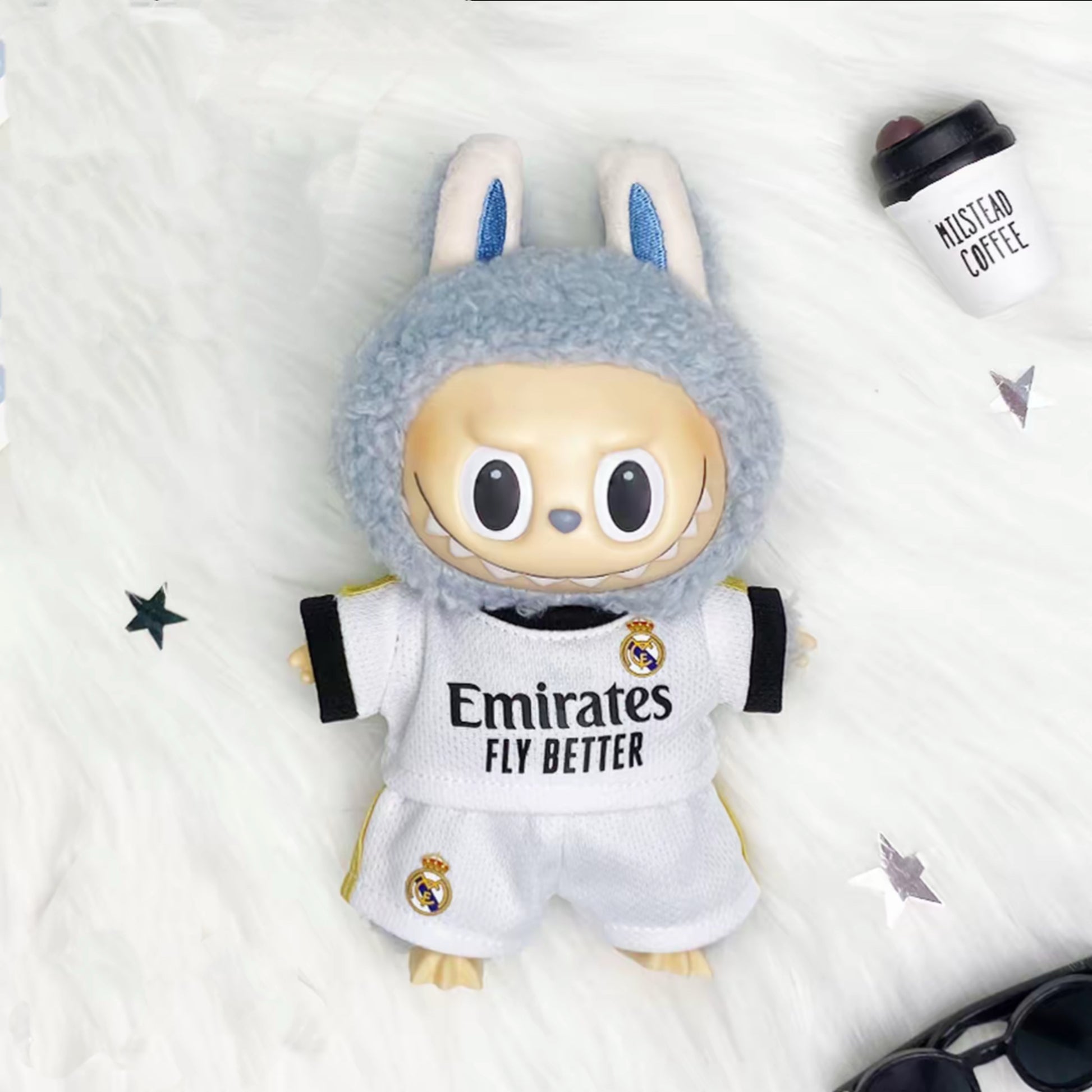 Real Madrid Labubu jersey1.0 PLUSH Kit FULL Set