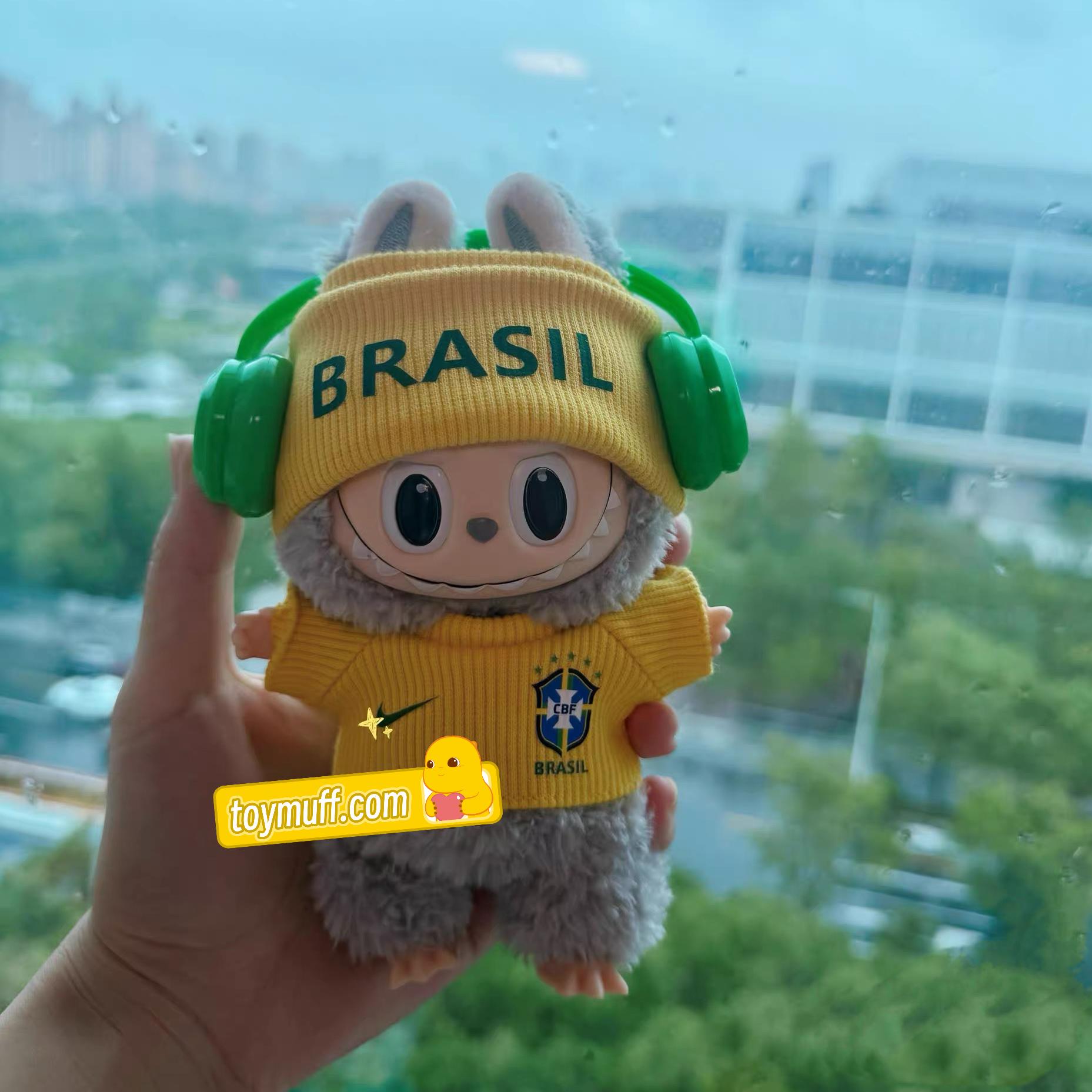 Labubu BRAZIL BRA yellow Jersey – Player-Customizable